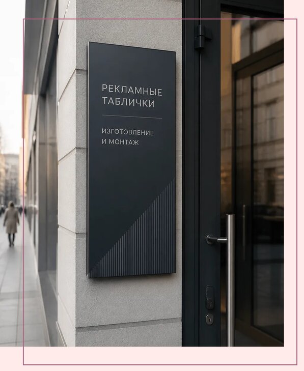 Рекламные таблички в Невинномысске по цене от 4603 р. | Аванза-Нвн