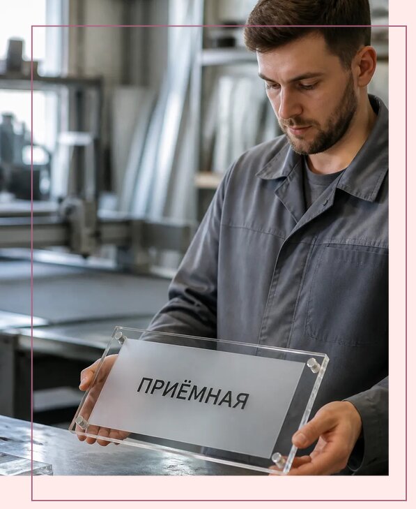 Таблички из оргстекла на заказ в Невинномысске от 3989 р. | Аванза-Нвн